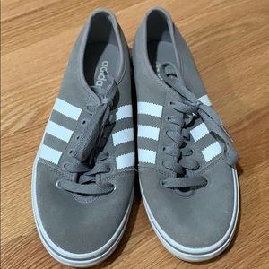 Grey suede adidas like new